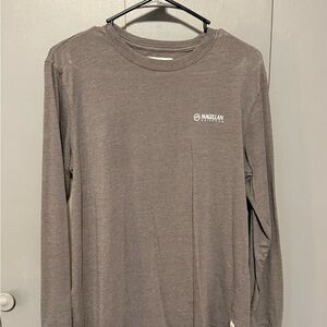 Magellan Outdoors Men's Charcoal Long Sleeve Tee